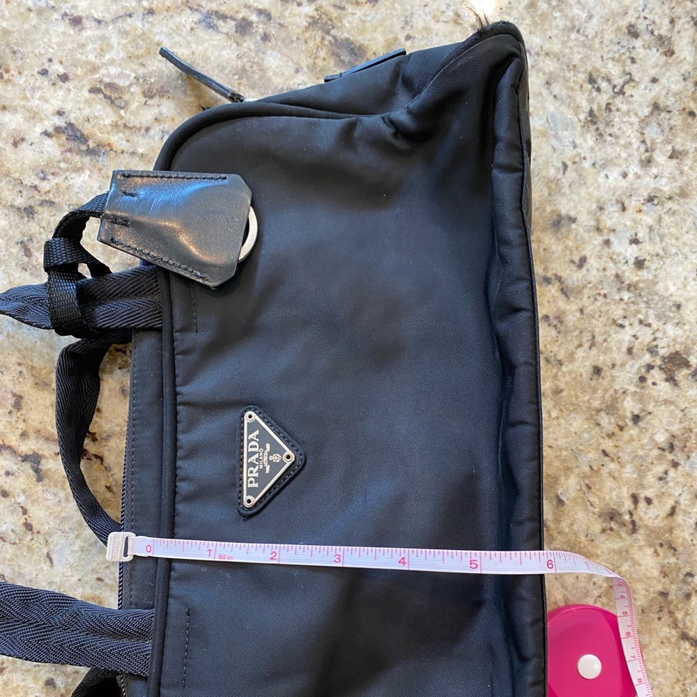 Prada nylon double strap shoulder bag. - Picture 3 of 7